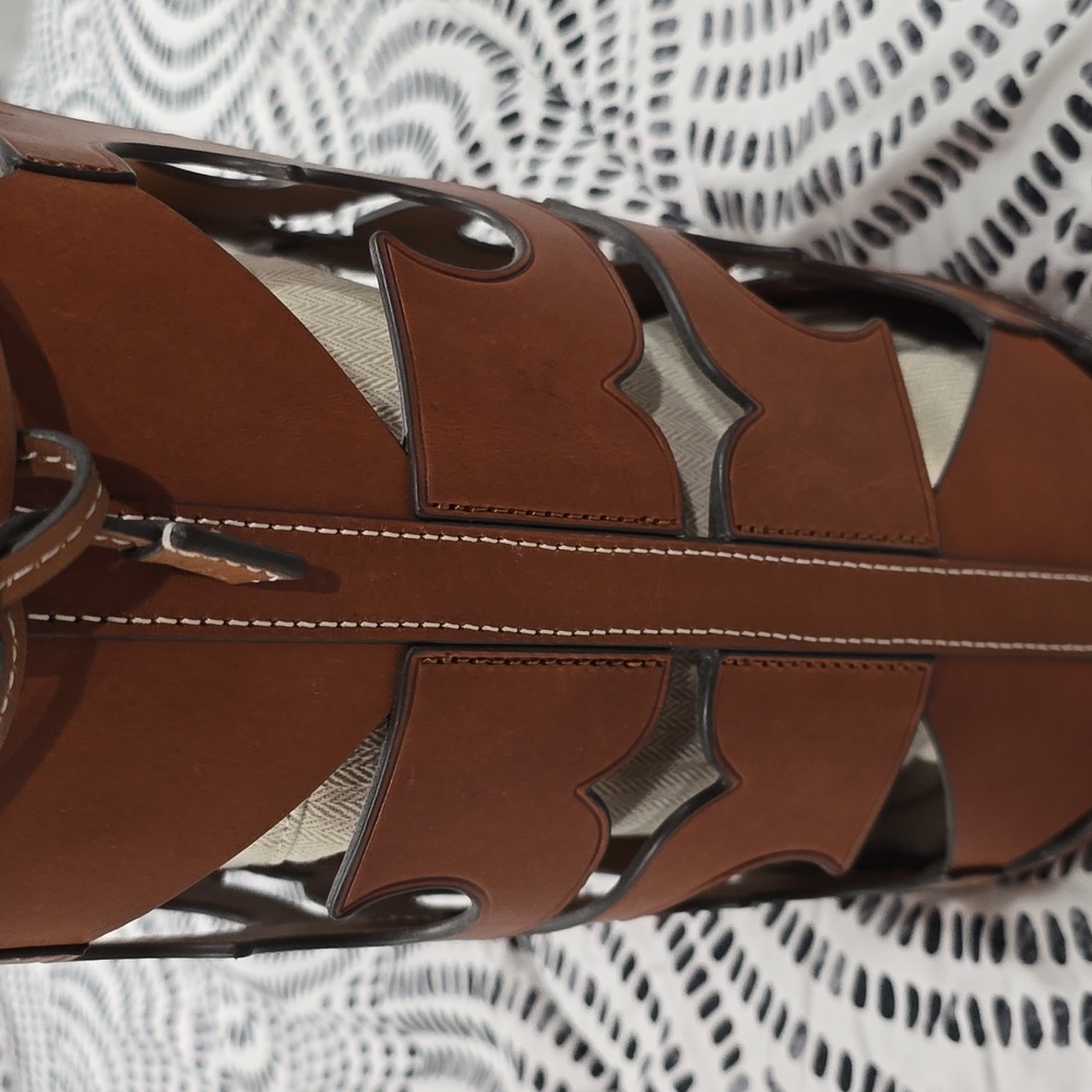 Tory Burch Tan Cutout Tote Bag - Picture 2 of 11